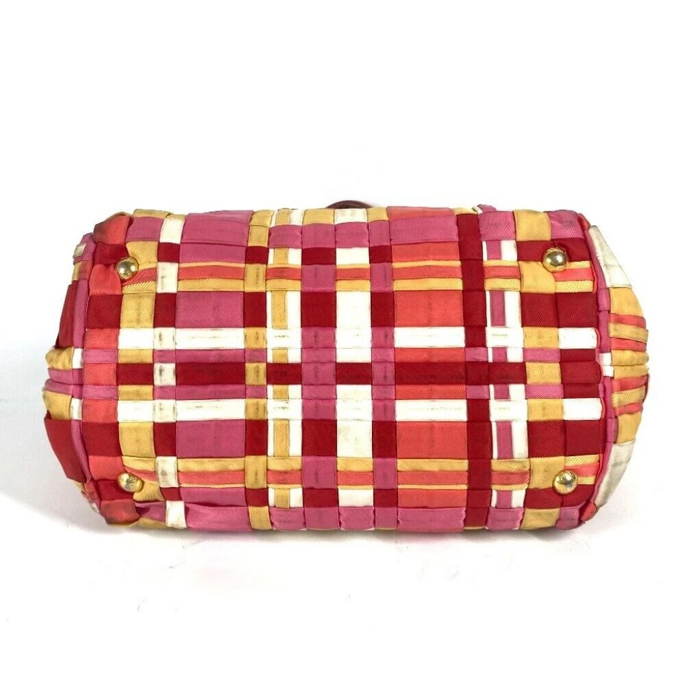 PRADA BN1653 Multicolore Logo braid Shoulder Bag Tote Bag Handbag Shoulder Bag - Picture 7 of 16